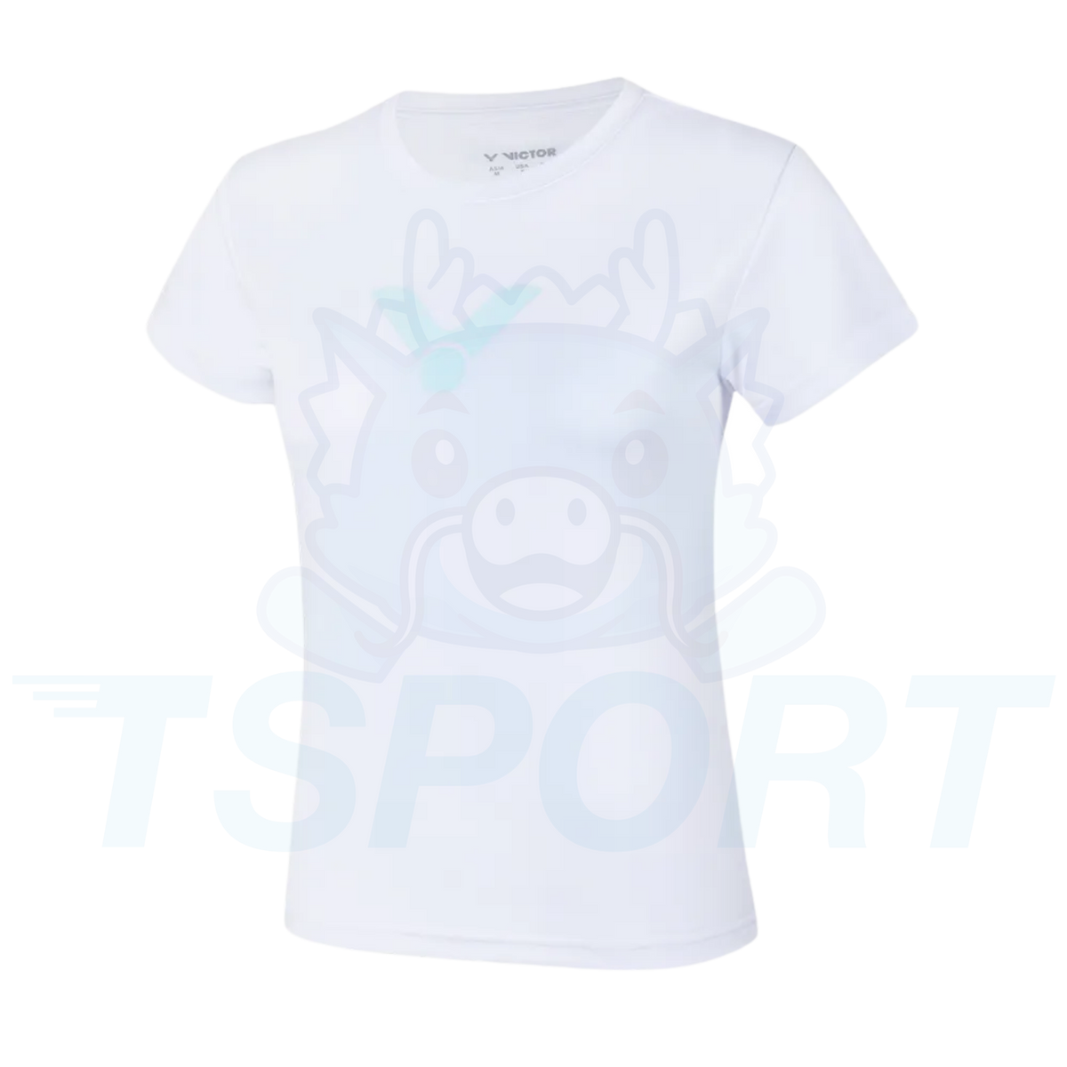 Victor Knitted Female T-Shirt T-66011 A - Bright White