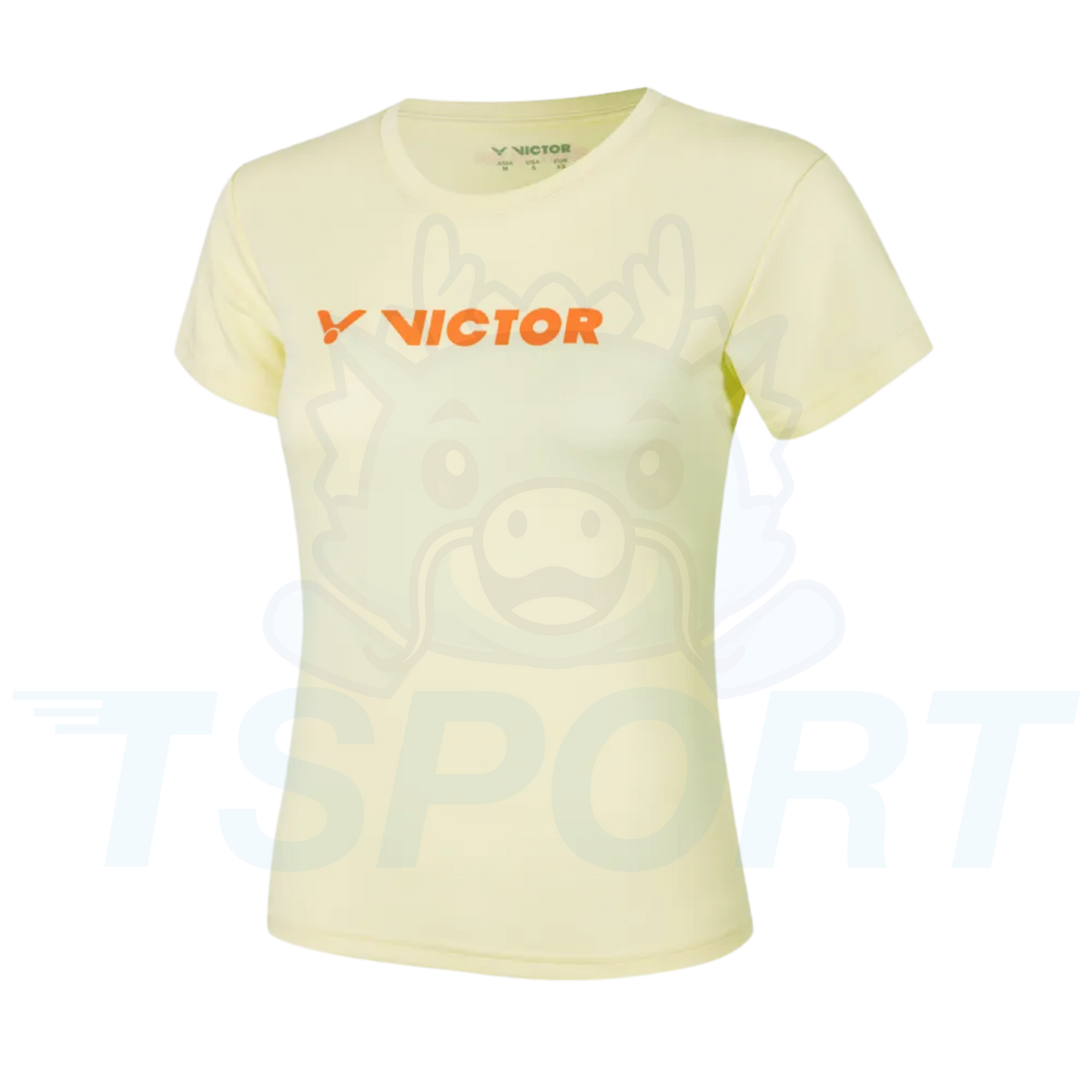 Victor Knitted Female T-Shirt T-66012 E - Transparent Yellow