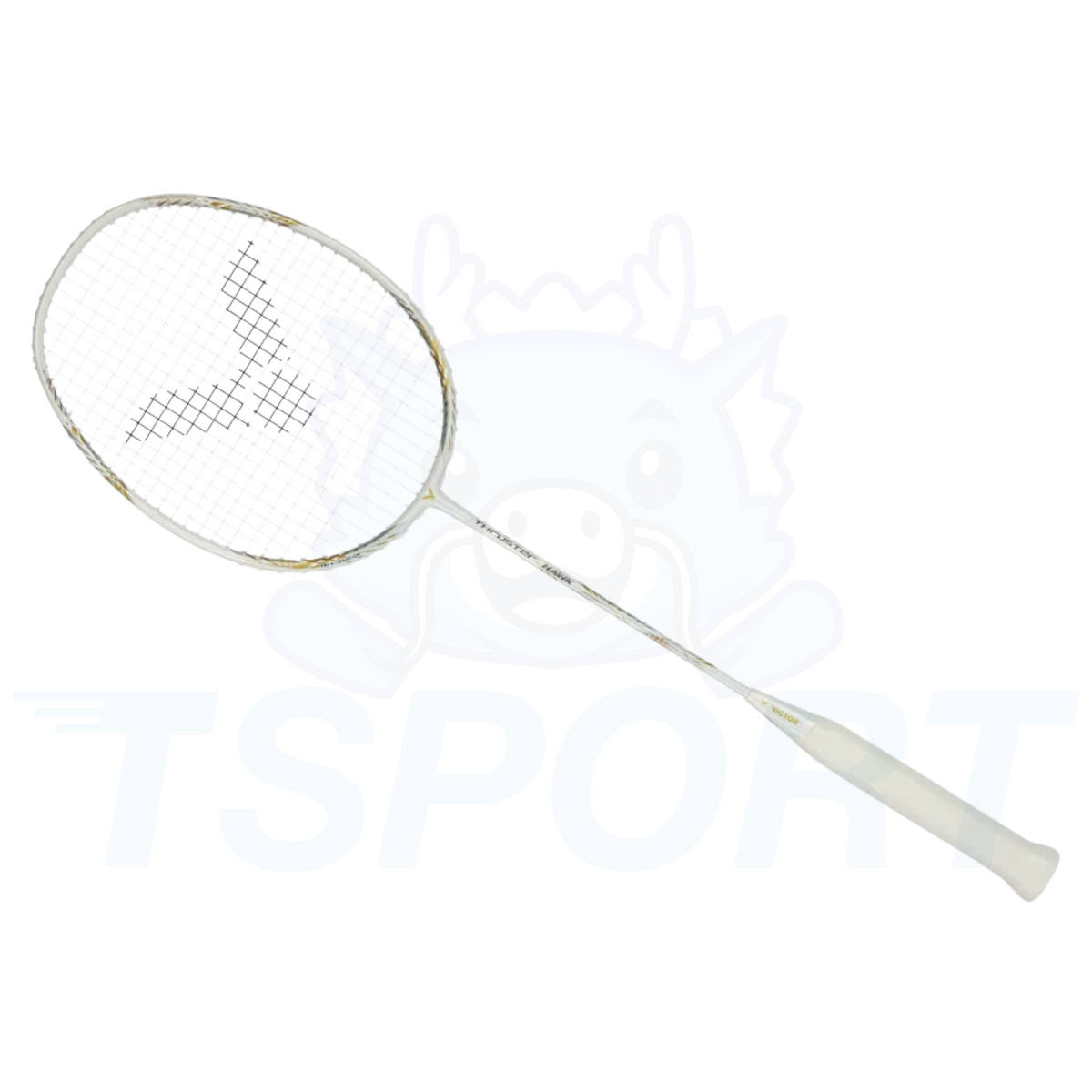 Victor Thruster Hawk A Badminton Racket - Pearly White