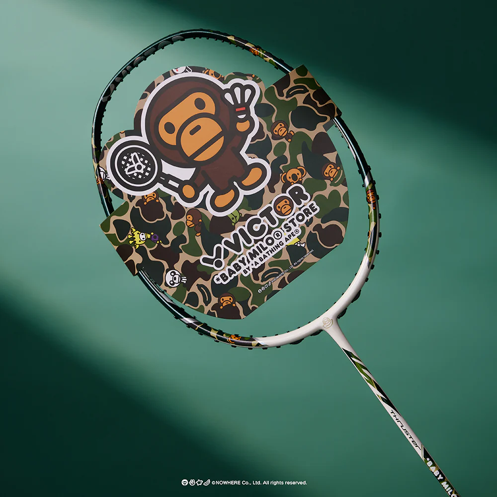 Raquette de badminton Victor x Baby Milo Store Thruster - Vert Jungle