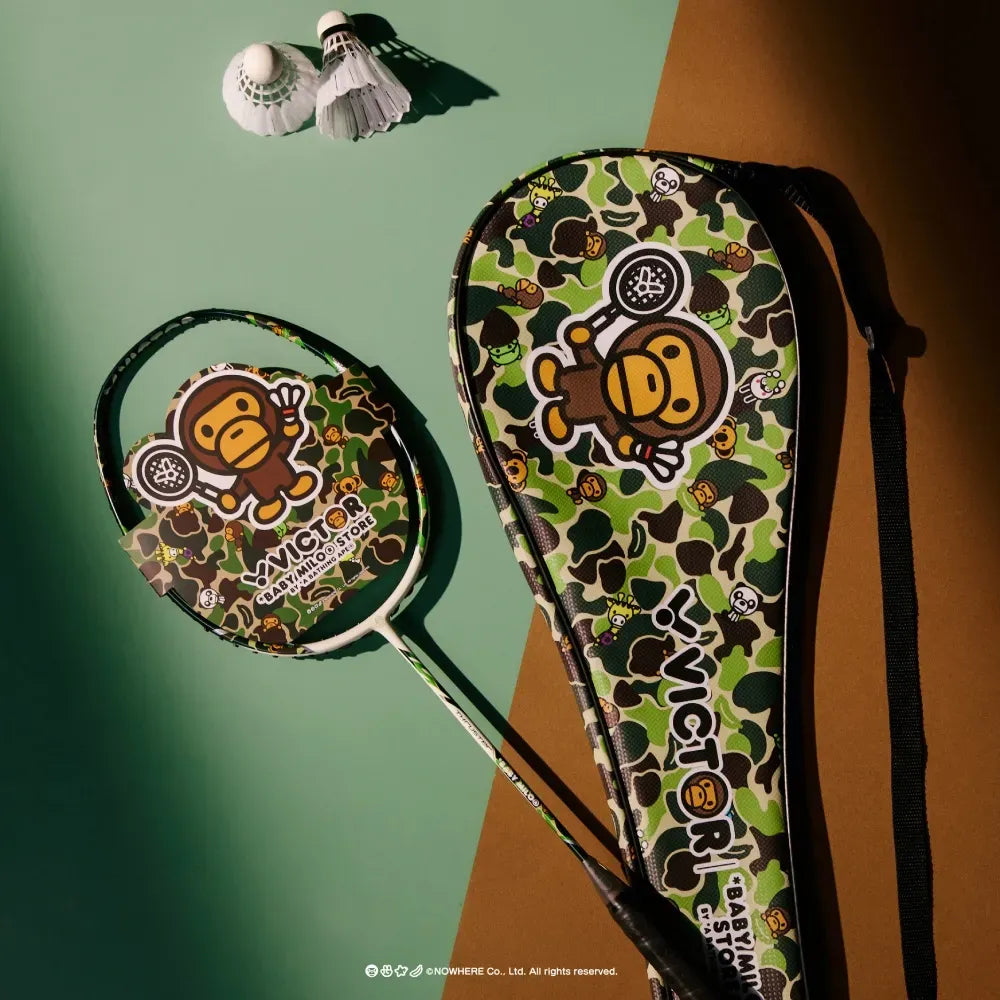 Raquette de badminton Victor x Baby Milo Store Thruster - Vert Jungle