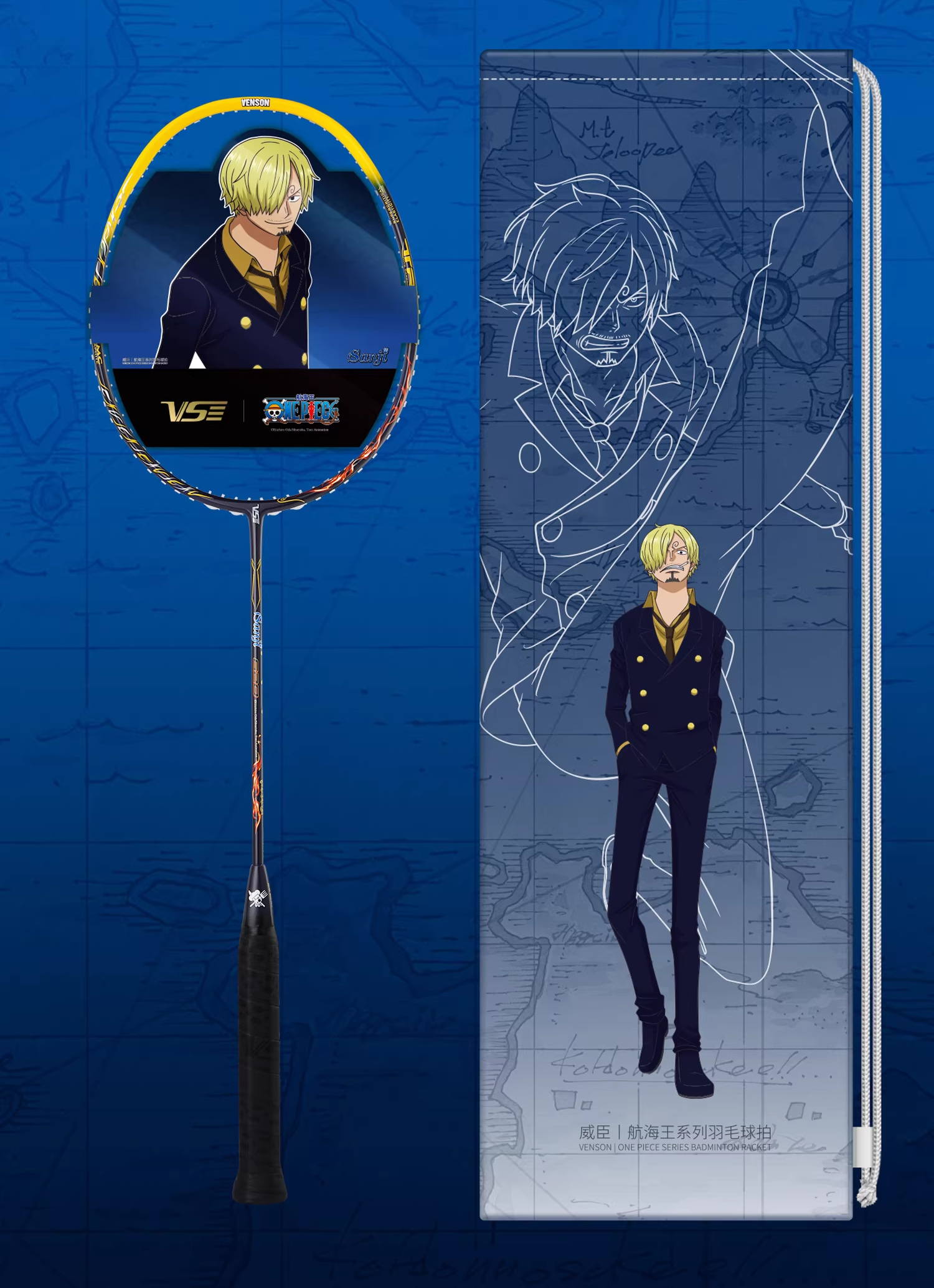 Série VS x ONE PIECE - Raquette de badminton Sanji