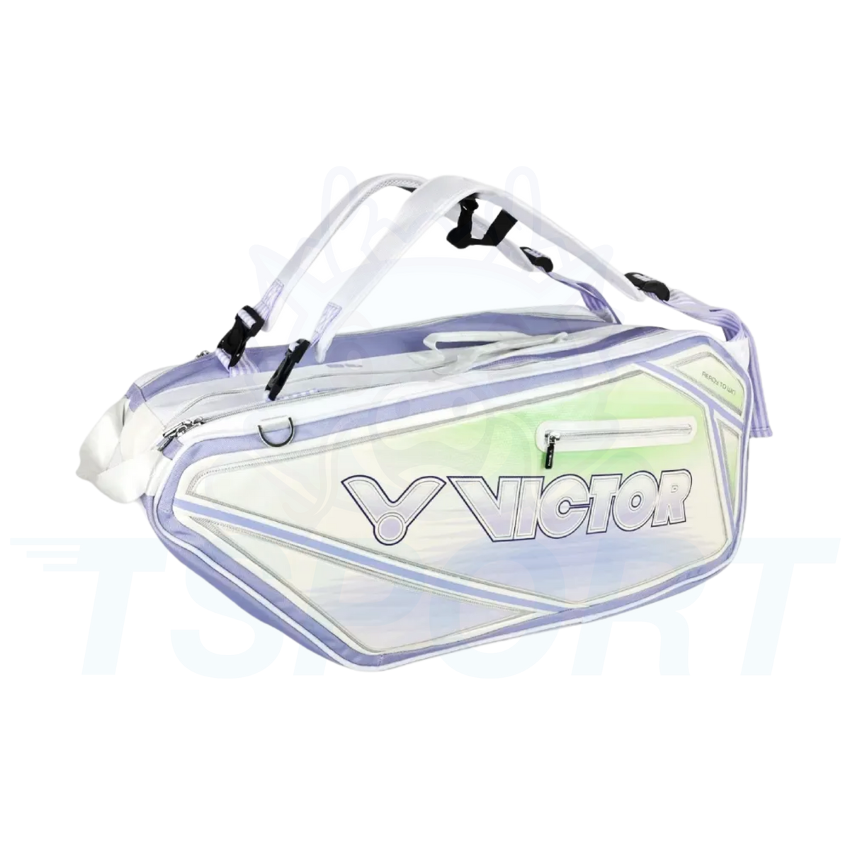 Victor 9-Piece Racket Bag BR9316-AJ - Bright White / Light Dahlia