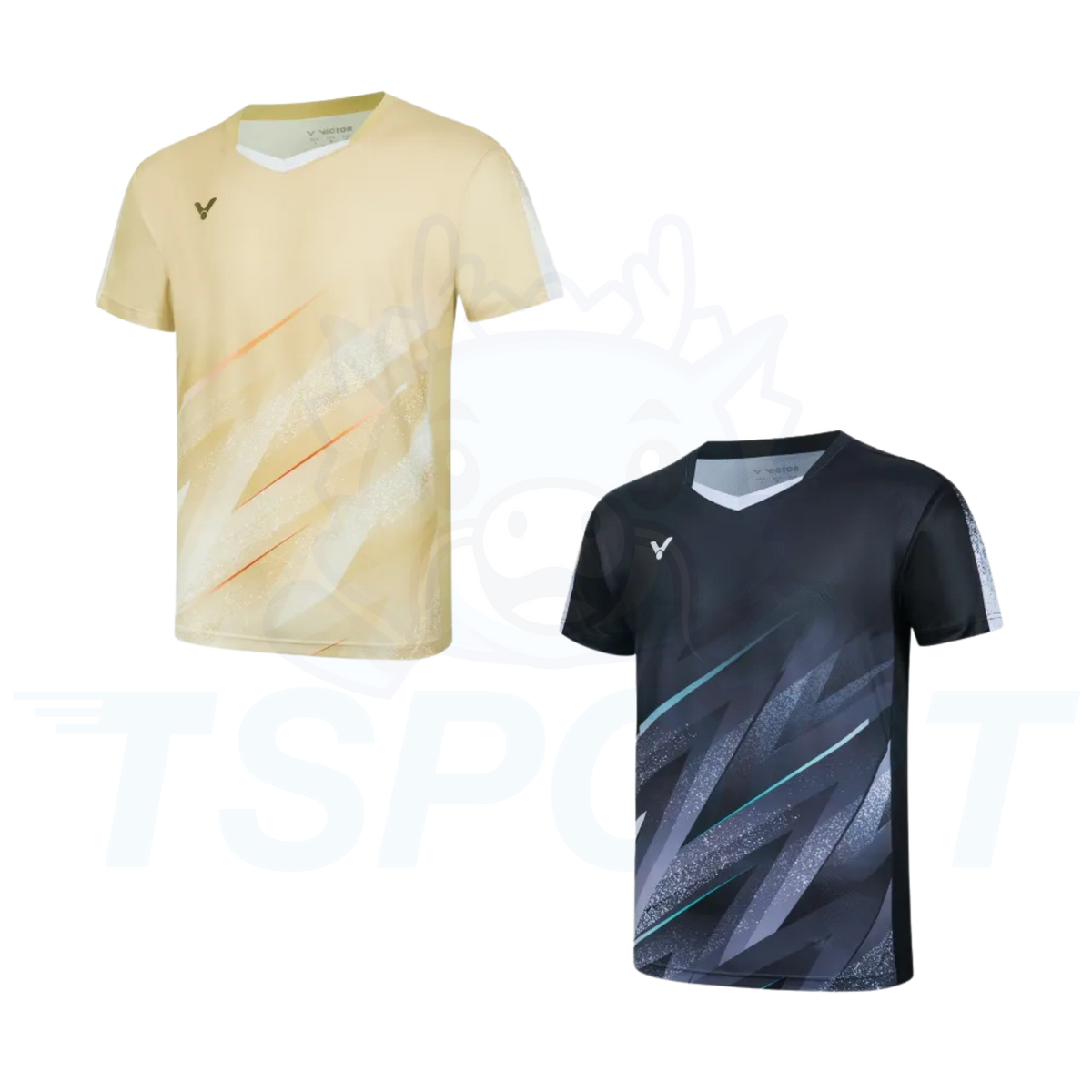 Victor Knitted T-shirt Tournament US Unisex T-60009-V - Almond Buff