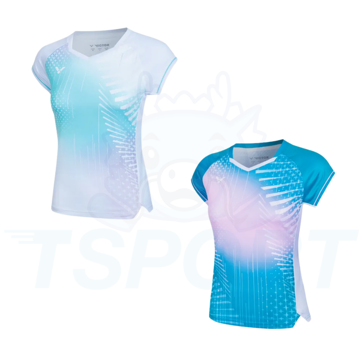 Victor Knitted T-shirt Tournament US Women T-61011TD-F - Bluejay