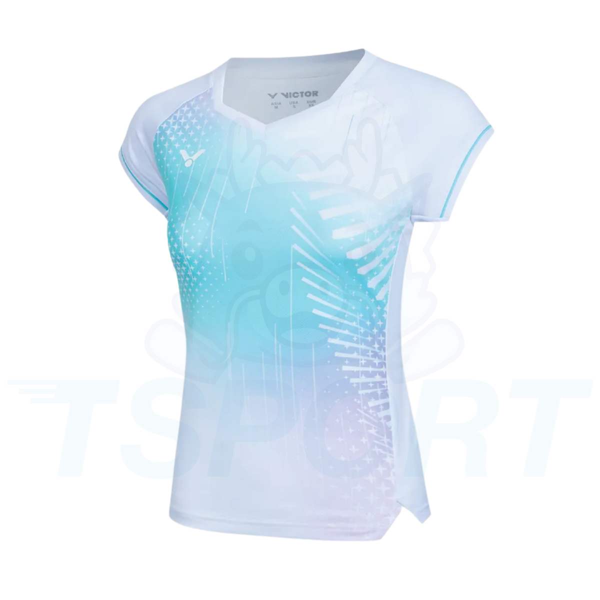 Victor Knitted T-shirt Tournament US Women T-61011TD-A - White