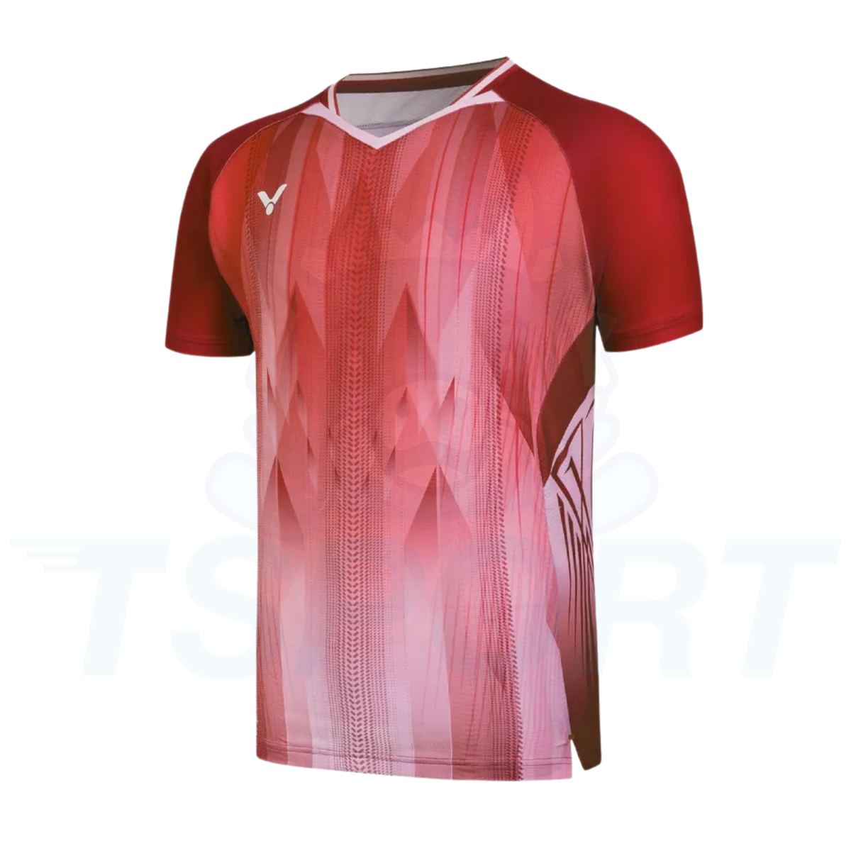 Victor Knitted Unisex Badminton T-Shirt T-60002-D - Sangria