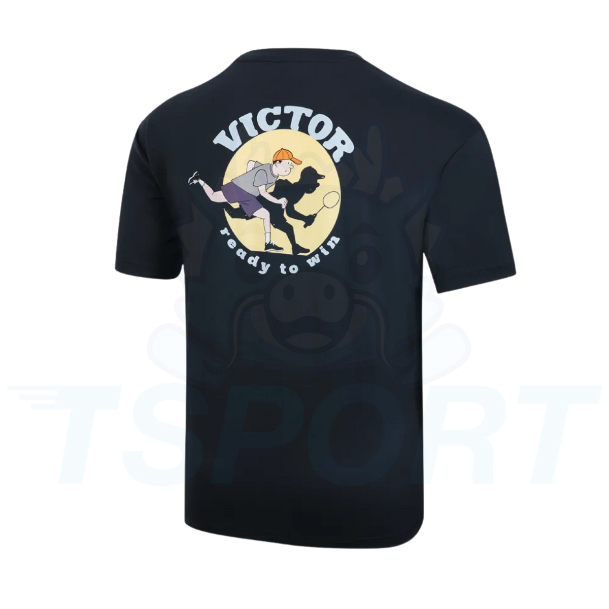 Victor Knitted Unisex Badminton T-Shirt T-60026-C - Black