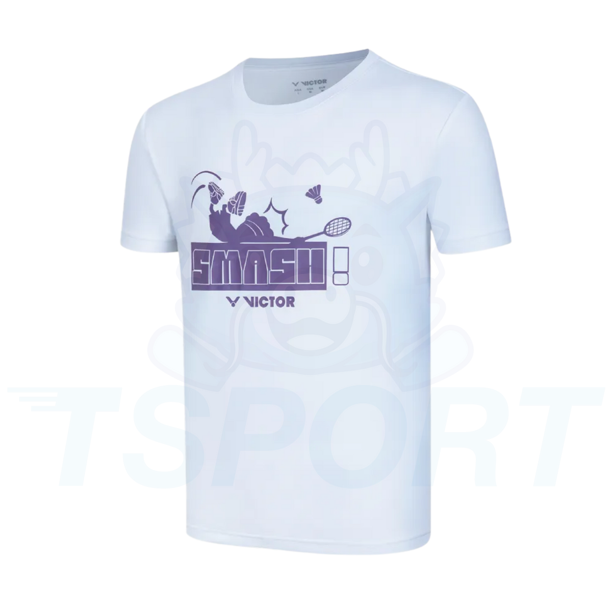 Victor Knitted Unisex Badminton T-Shirt T-60031-A - Milk White