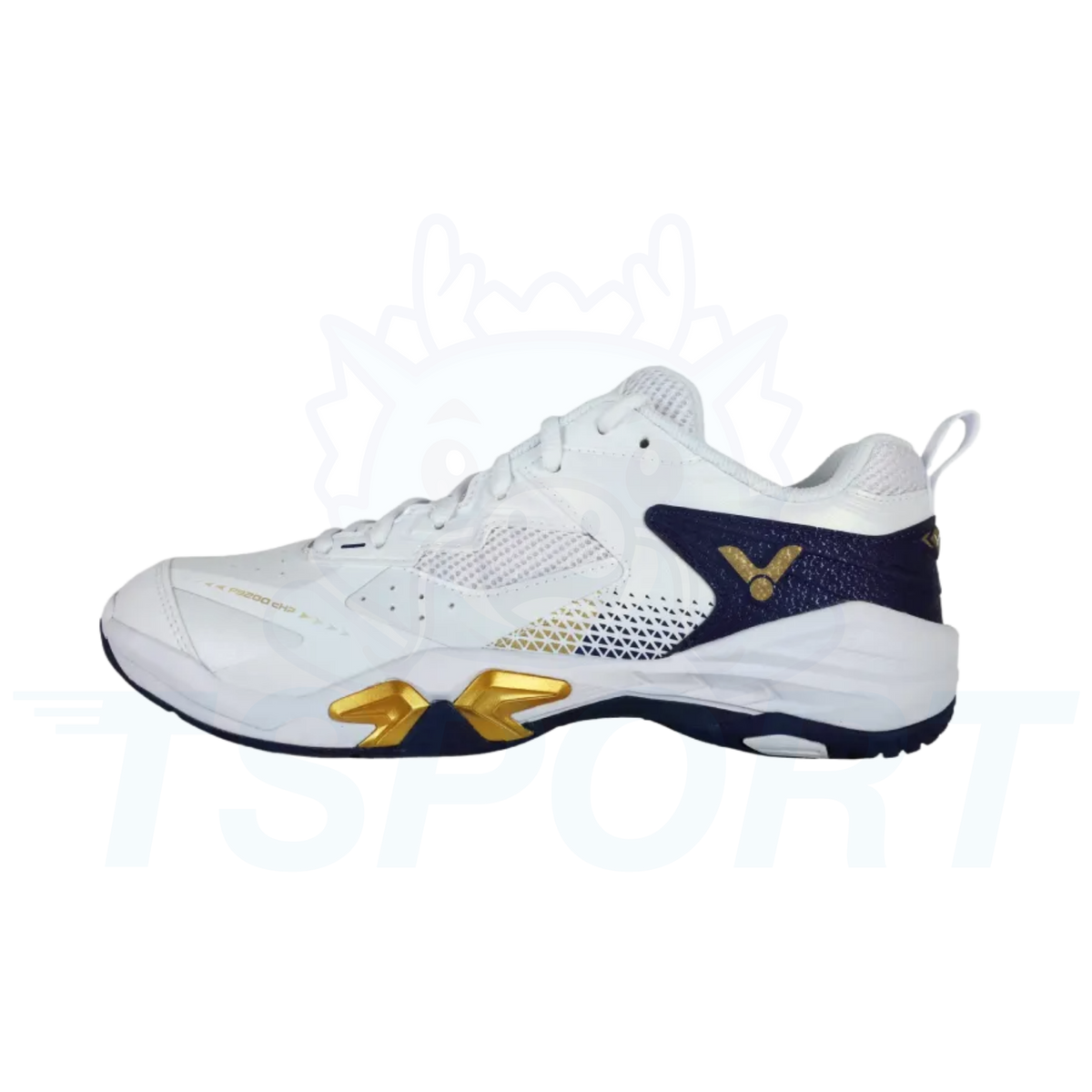 Victor P9200cHP AB Badminton Court Shoes - Bright White / Medieval Blue