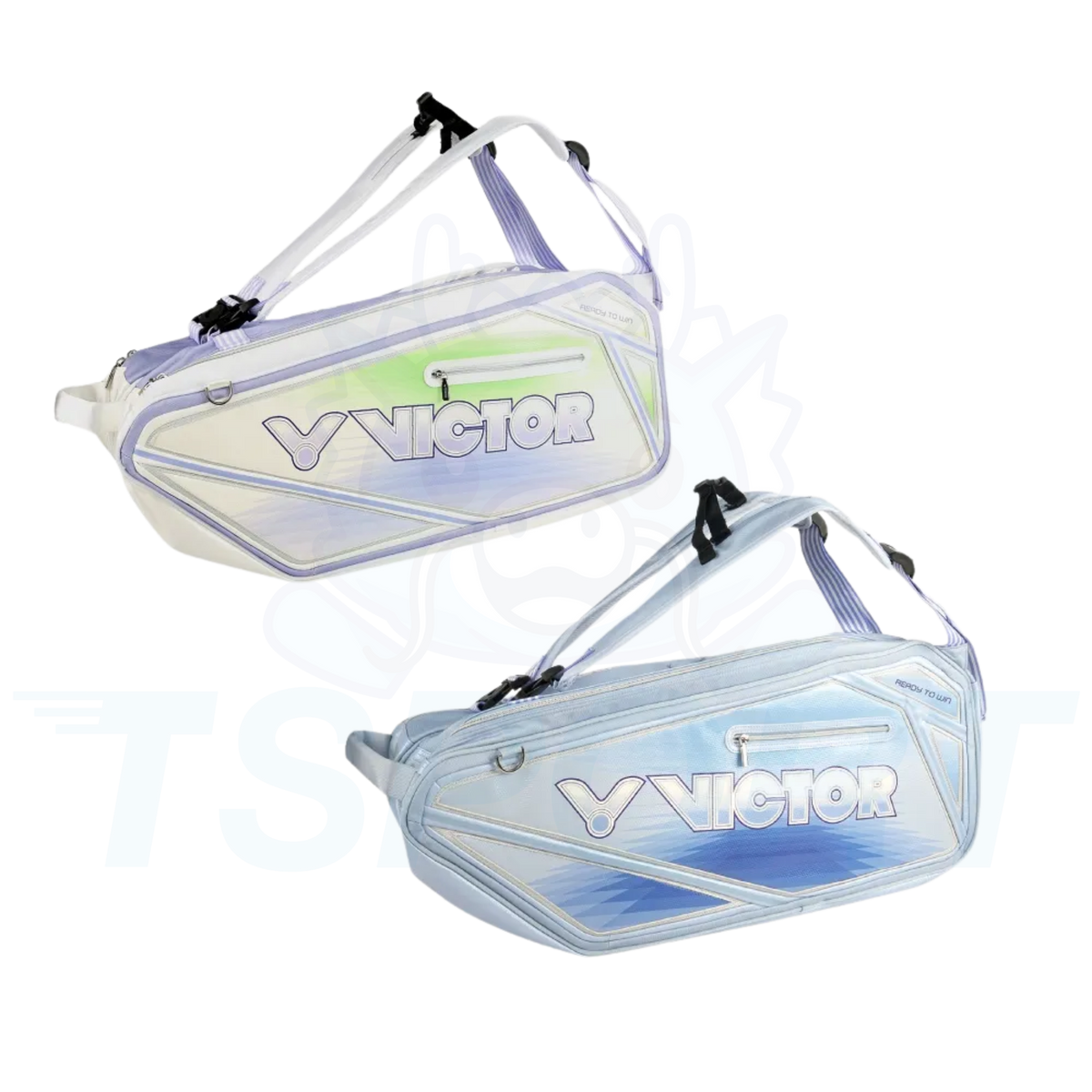 Victor Tournament 6pcs Badminton Racket Bag BR9216-FM - Brilliant Blue / Sky Blue