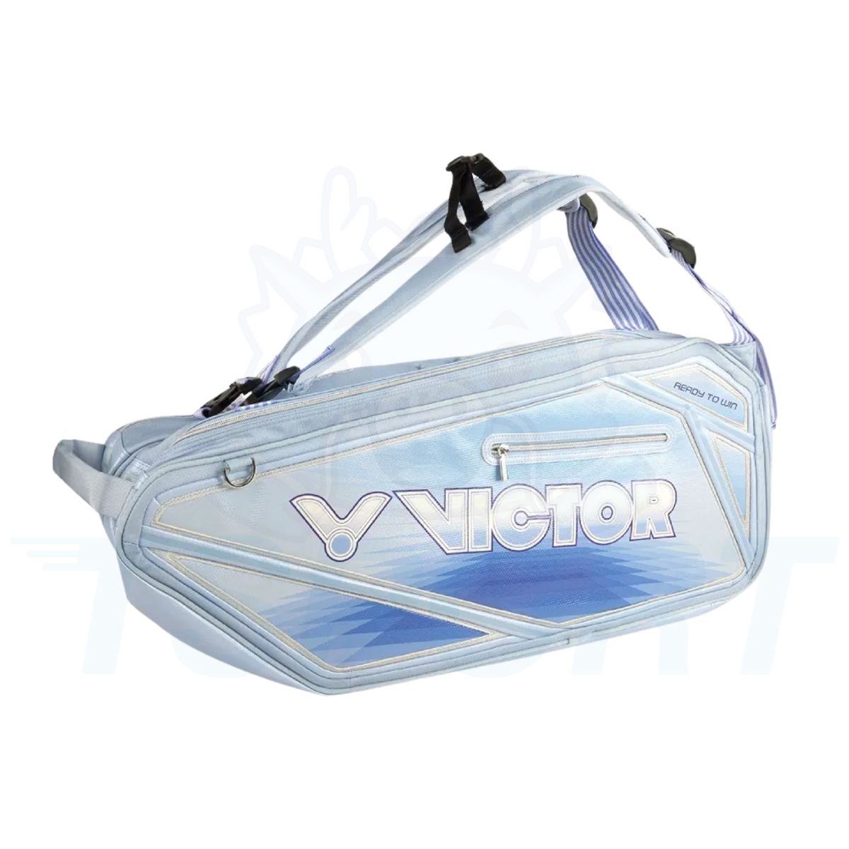 Victor Tournament 6pcs Badminton Racket Bag BR9216-FM - Brilliant Blue / Sky Blue