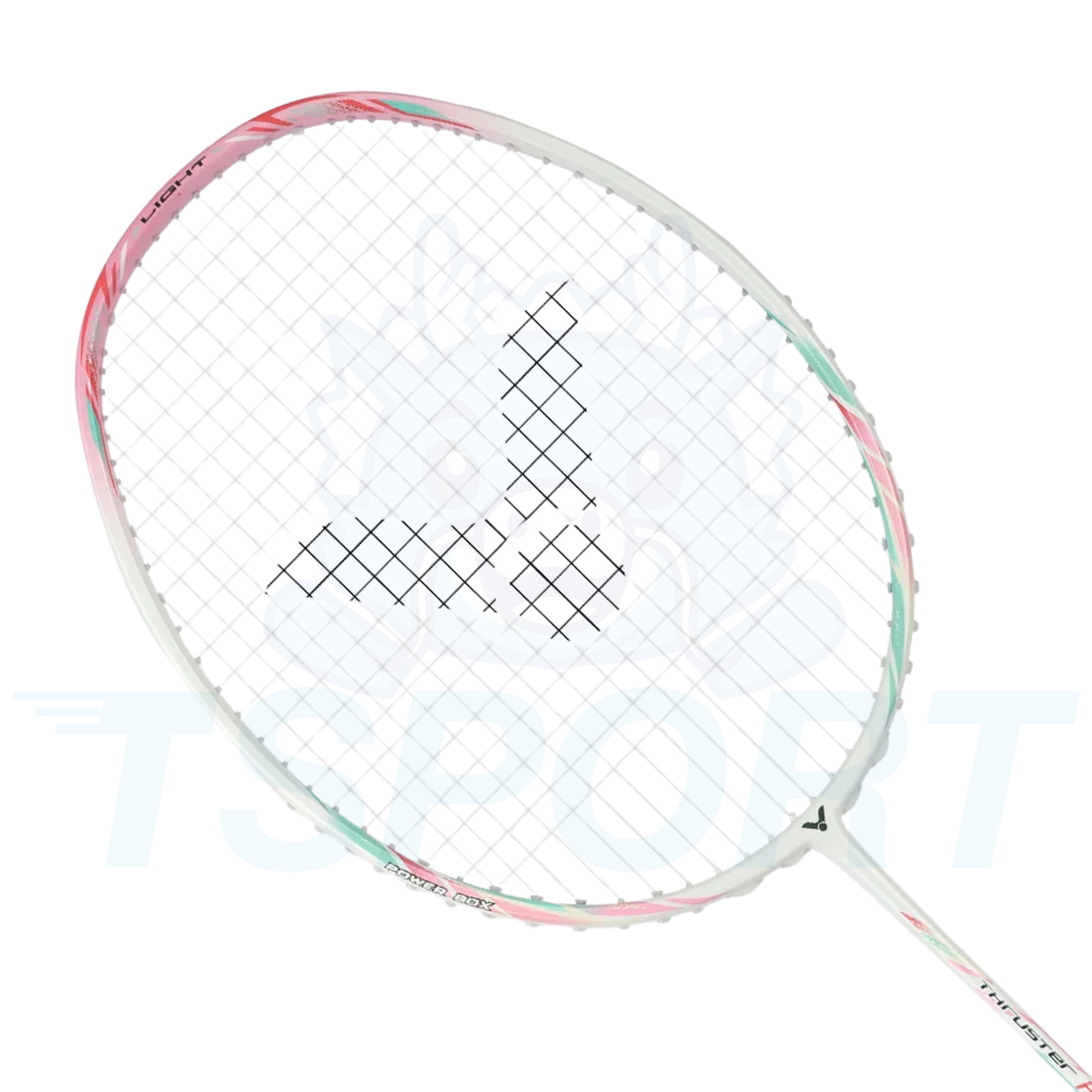 Victor Thruster Hammer Light Extra TK-HMRL-EX Badminton Racket - Bright White / Bud Green - PreStrung