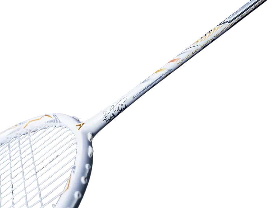 Victor Thruster K Falcon Claw LTD Badminton Racket - Bright White