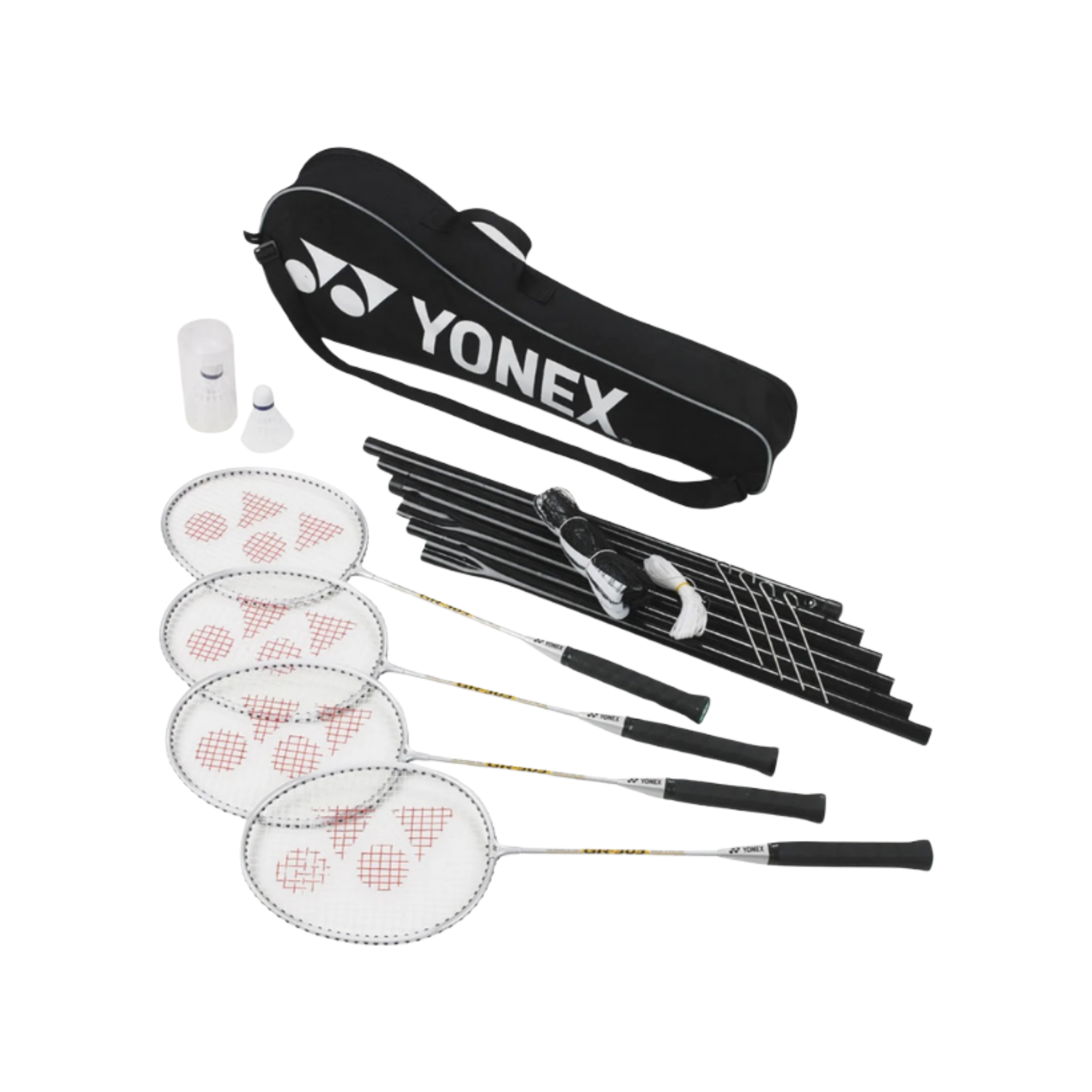 Yonex 4pcs Badminton Racket Combo Set - PreStrung