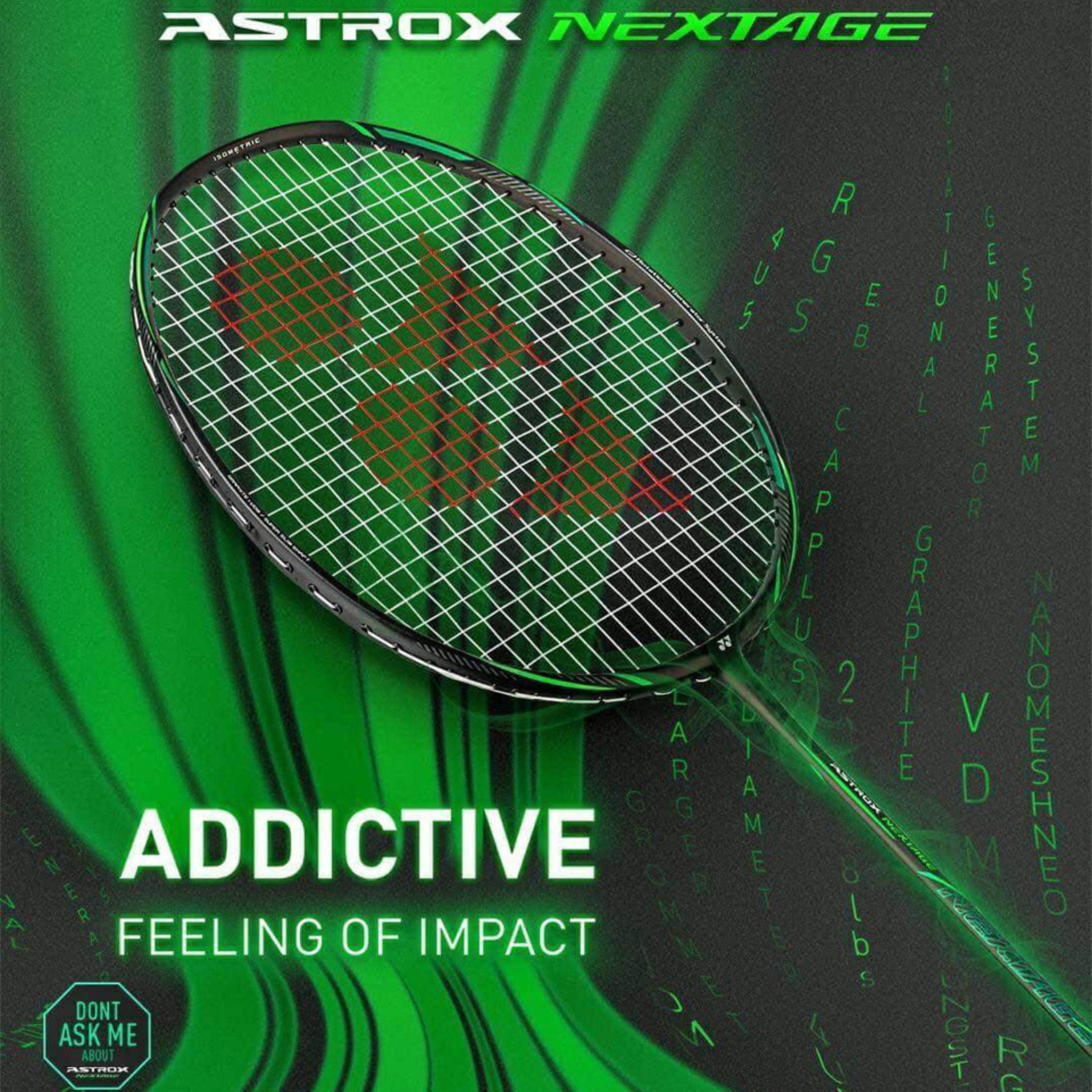 Raquette de badminton Yonex Astrox Nextage – Noir / Vert