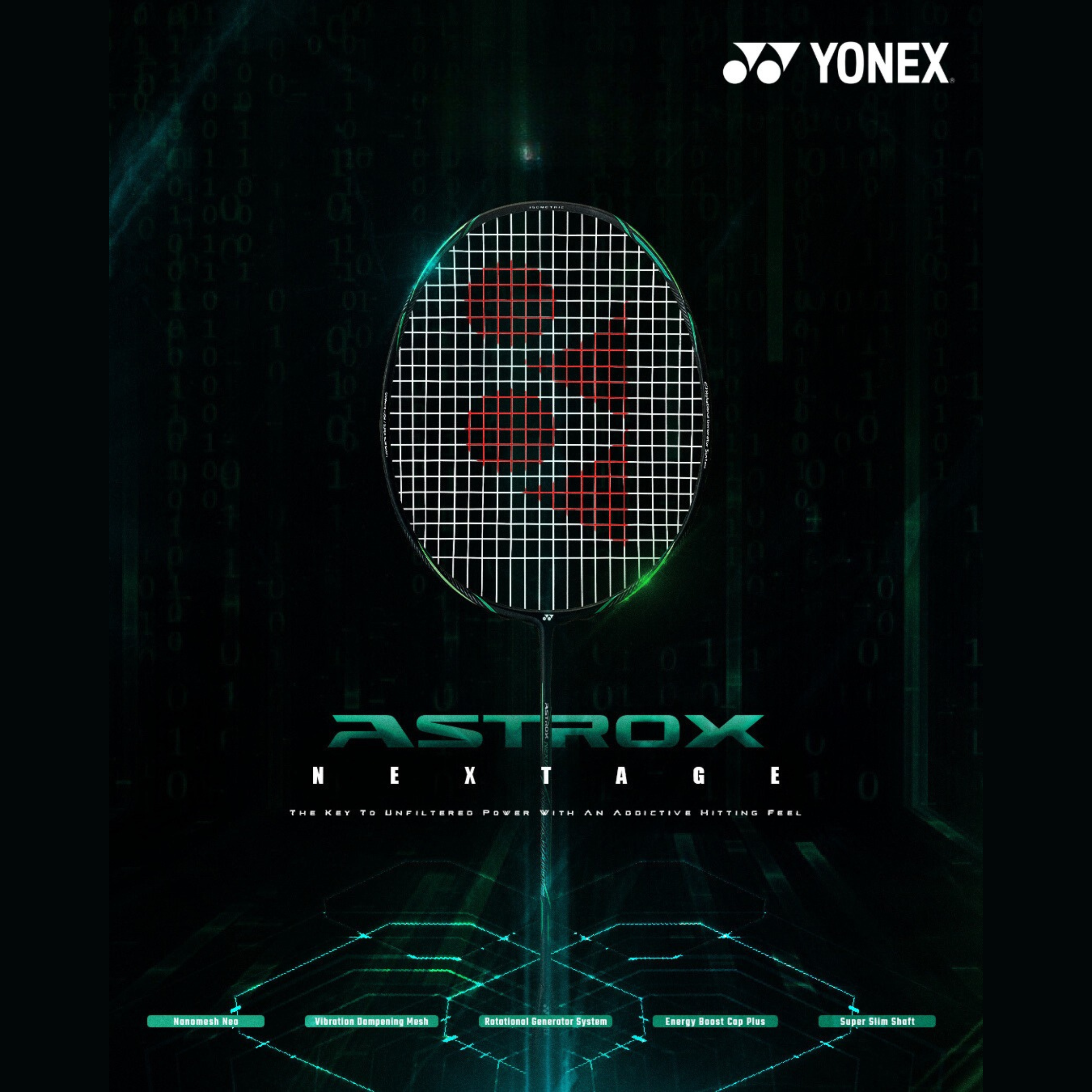 Raquette de badminton Yonex Astrox Nextage – Noir / Vert