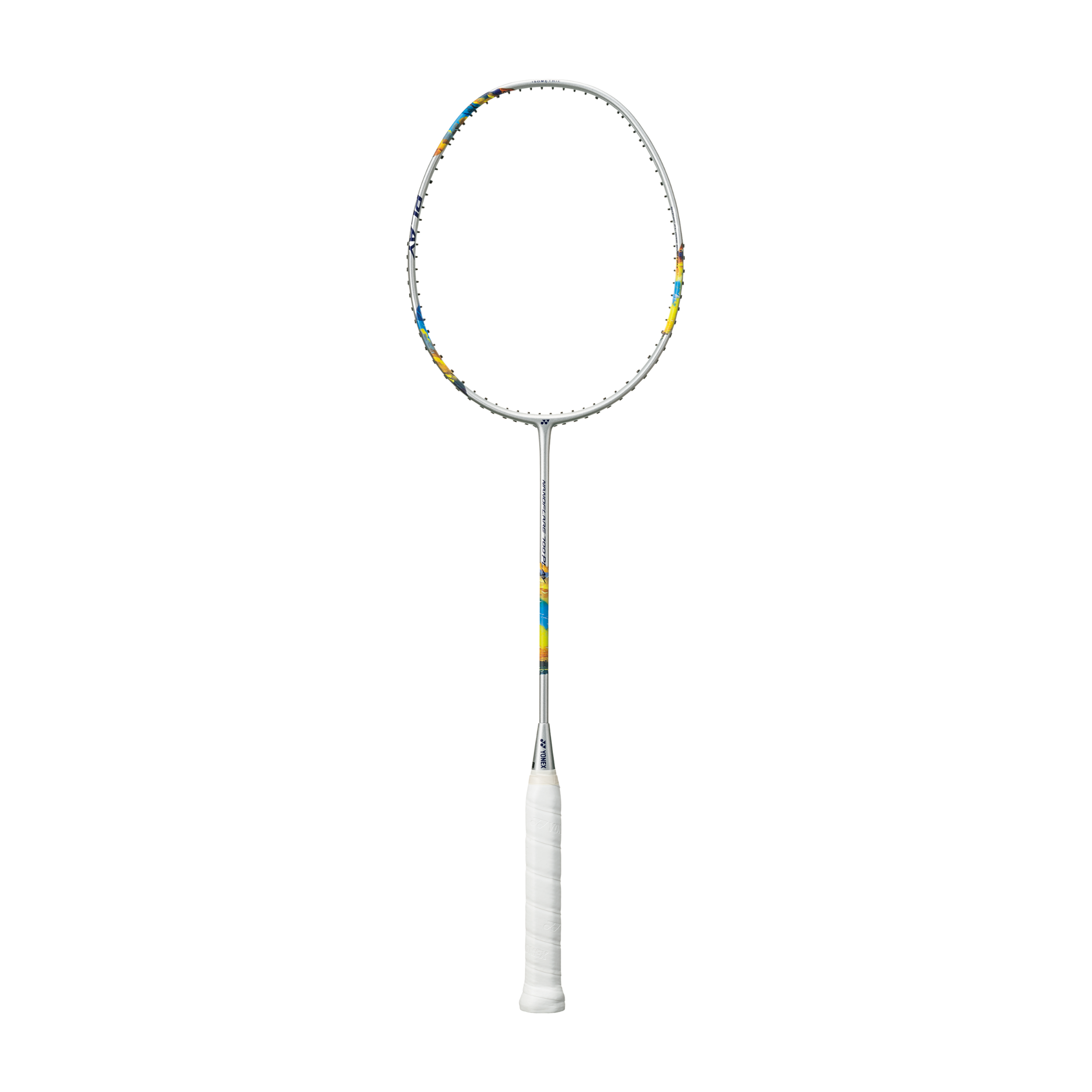 Yonex Nanoflare 700 Play Badminton Racket - Silver / SkyBlue - Pre Strung
