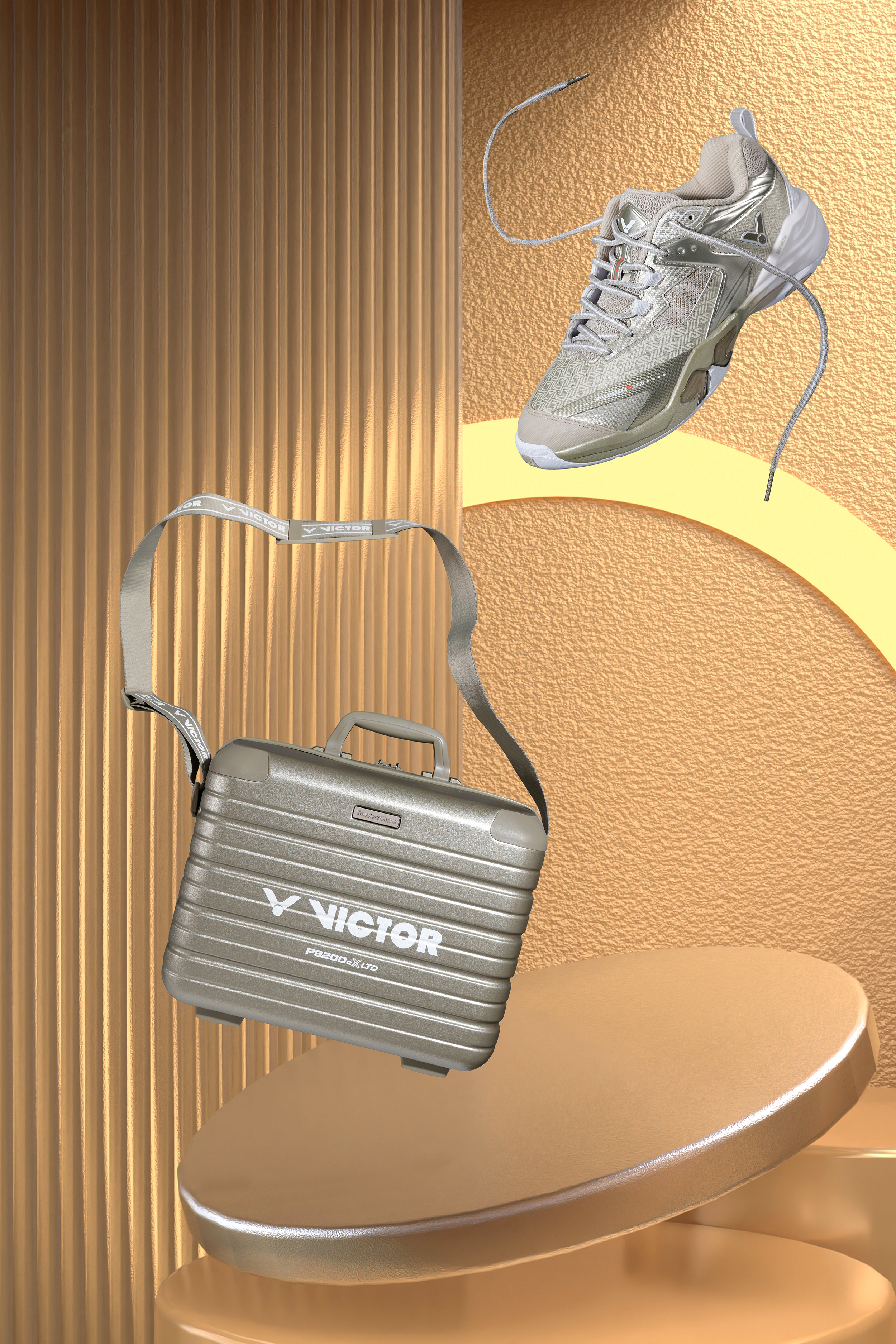 Chaussures de badminton Victor P9200cXLTD-X 10ème anniversaire TITANIUM Édition Limitée avec valise