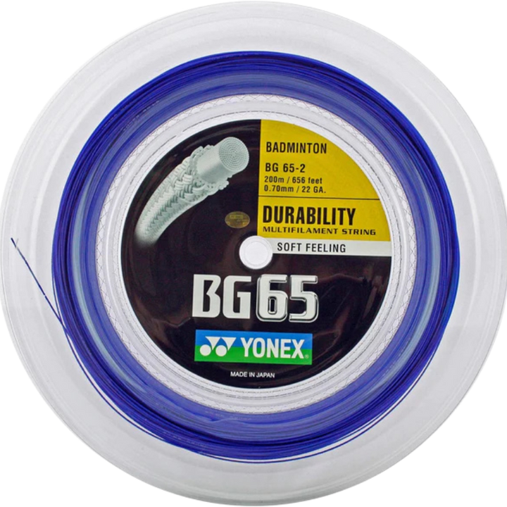 Yonex BG65 Badminton String - 200m Reel