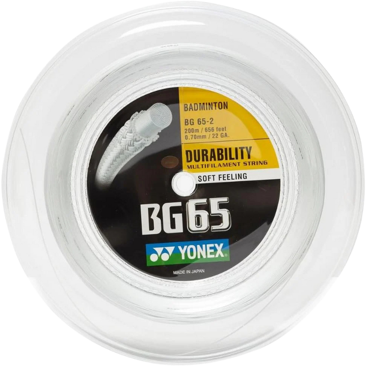 Yonex BG65 Badminton String - 200m Reel
