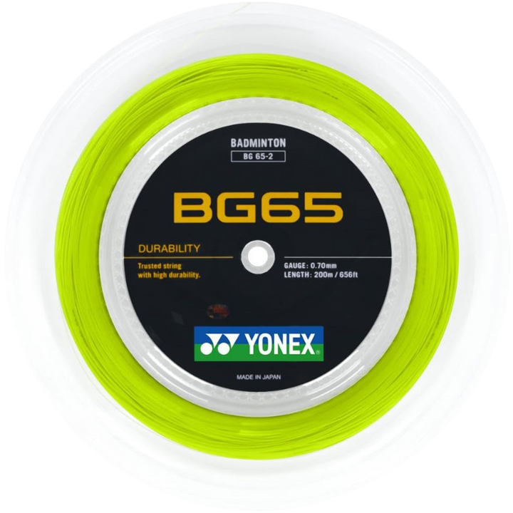Yonex BG65 Badminton String - 200m Reel