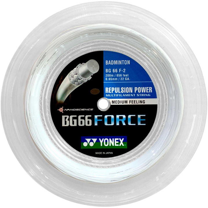 Yonex BG66 Force Badminton String - 200m Reel