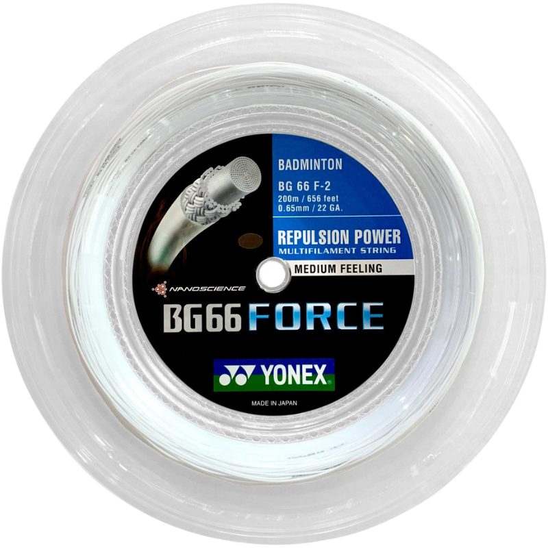 Yonex BG66 Force Badminton String - 200m Reel