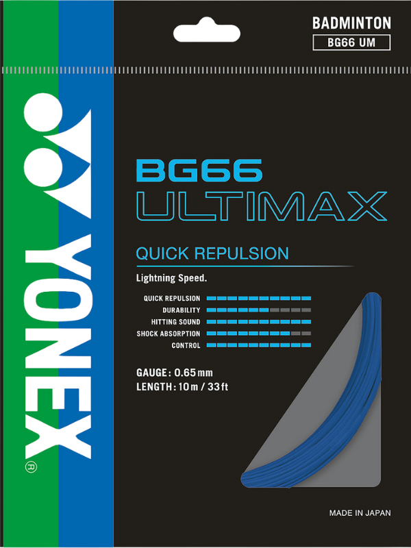 Yonex BG66 Ultimax Badminton String - 10m Pack
