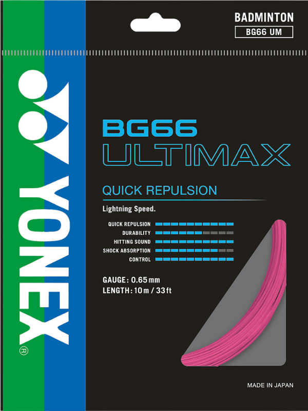 Yonex BG66 Ultimax Badminton String - 10m Pack