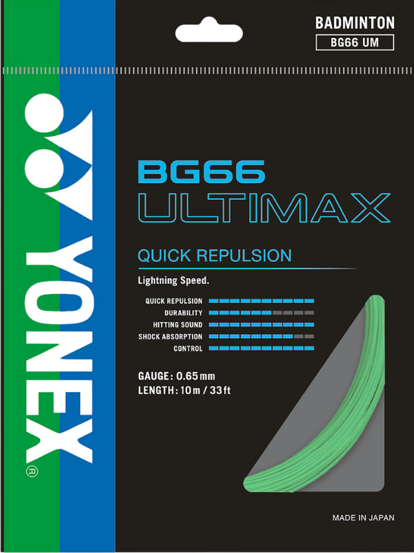 Yonex BG66 Ultimax Badminton String - 10m Pack
