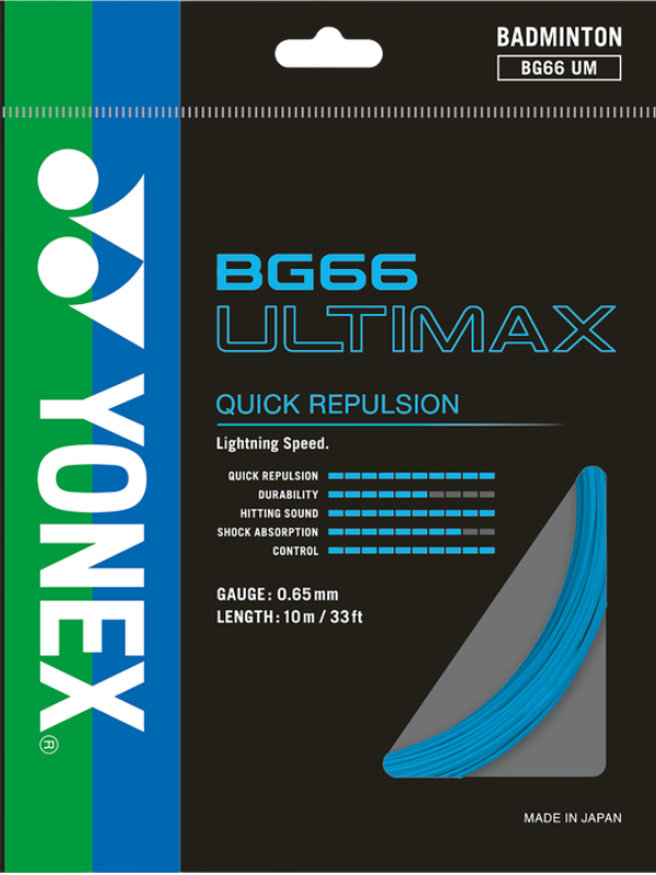 Yonex BG66 Ultimax Badminton String - 10m Pack