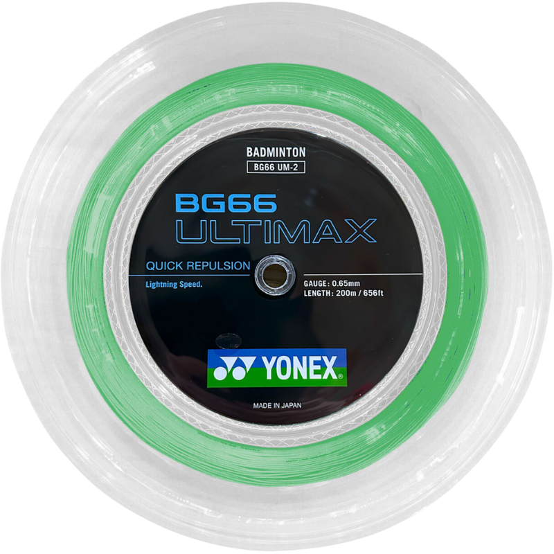 Cordage de badminton Yonex BG66 Ultimax - Bobine de 200m