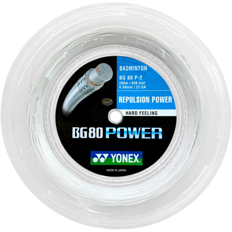 Yonex BG80 Power Badminton String - 200m Reel