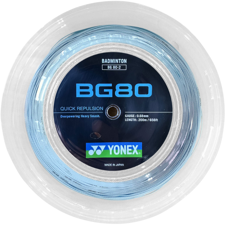 Yonex BG80 Badminton String - 200m Reel