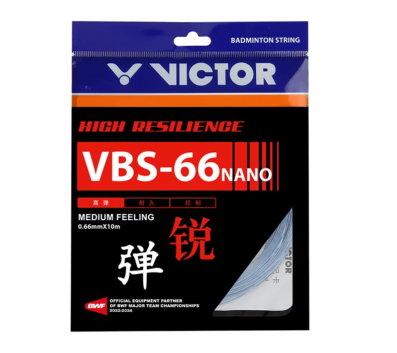 Cordage de badminton Victor VBS-66 Nano - 0,66 mm x 10 m