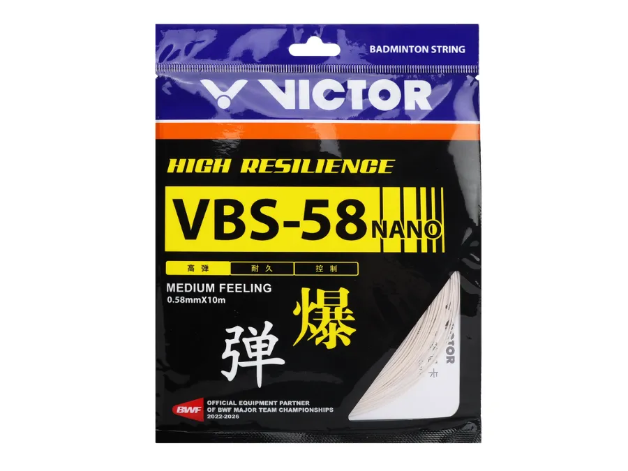 Victor VBS-58 Nano Badminton String - 0.58mm x 10m