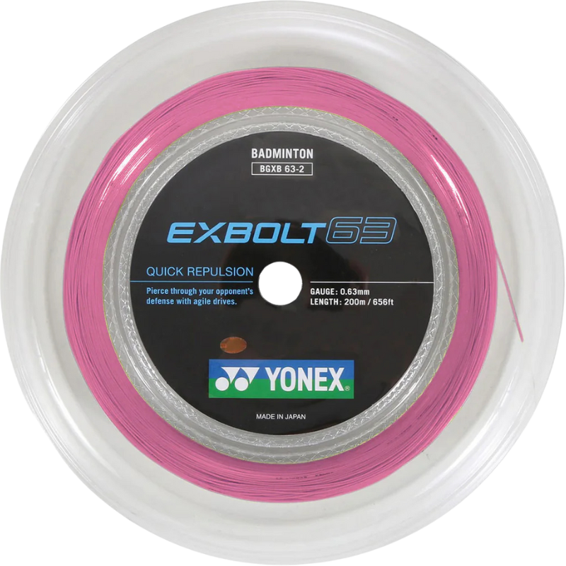 Bobine de cordage de badminton Yonex EXBOLT 63 - 200 m