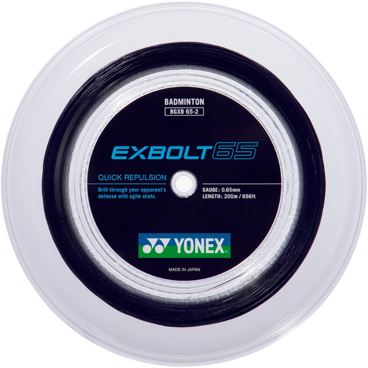 Yonex EXBOLT 65 Badminton String - 200m Reel