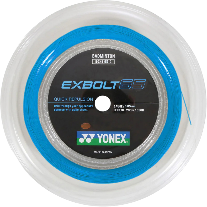 Corde de badminton Yonex EXBOLT 65 - Bobine de 200 m