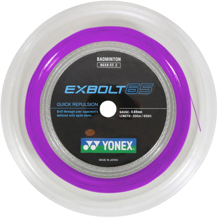 Yonex EXBOLT 65 Badminton String - 200m Reel