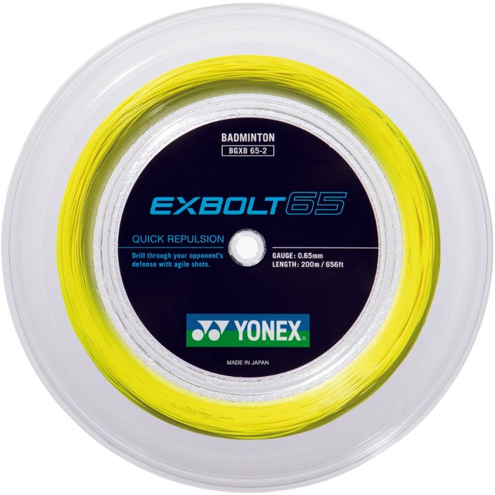Yonex EXBOLT 65 Badminton String - 200m Reel
