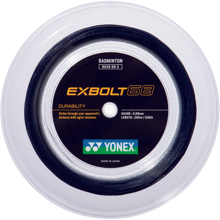 Yonex EXBOLT 68 Badminton String - 200m Reel