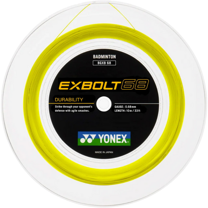 Yonex EXBOLT 68 Badminton String - 200m Reel