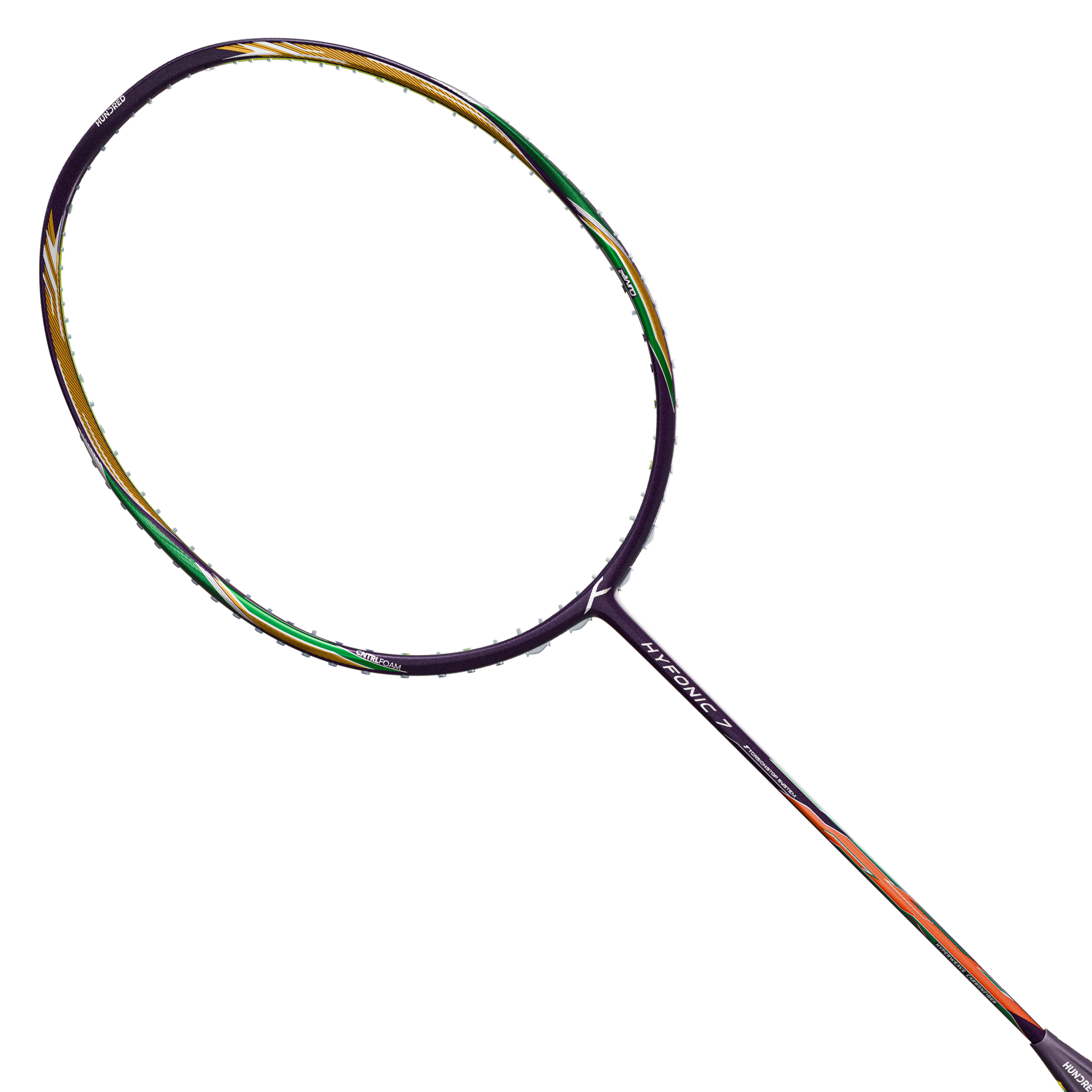 Hundred Hyfonic 7 (4U) DK Badminton Racket Purple/Green
