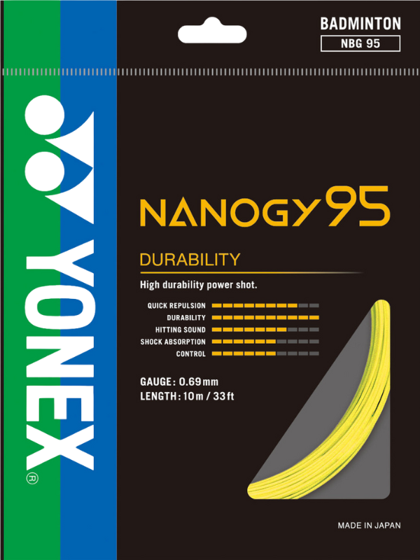 Corde de badminton Yonex NANOGY 95 - Paquet de 10 m