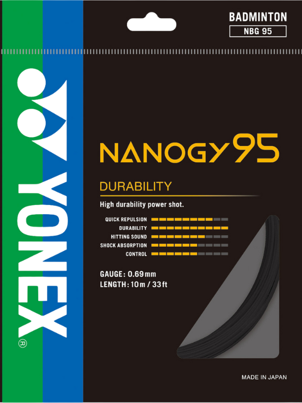 Yonex NANOGY 95 Badminton String - 10m Pack