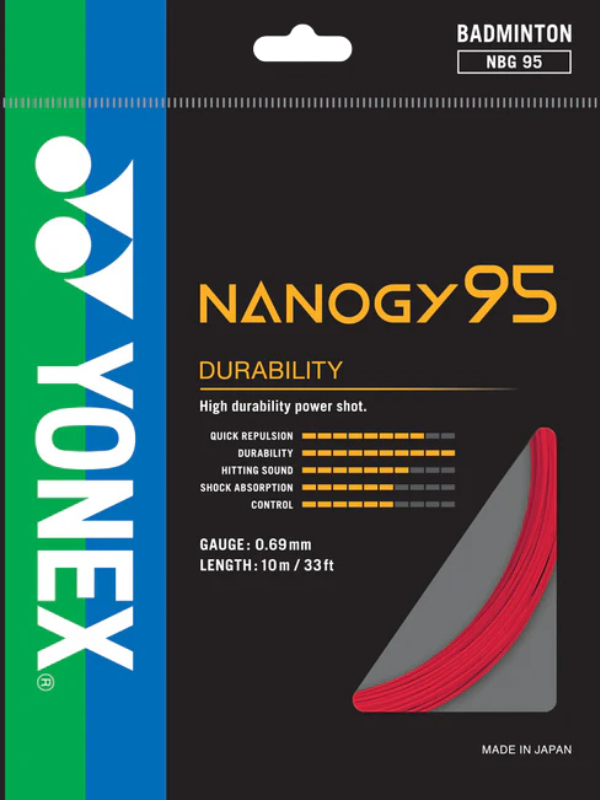 Yonex NANOGY 95 Badminton String - 10m Pack