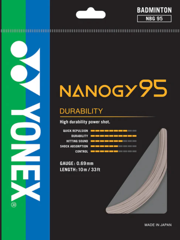 Yonex NANOGY 95 Badminton String - 10m Pack