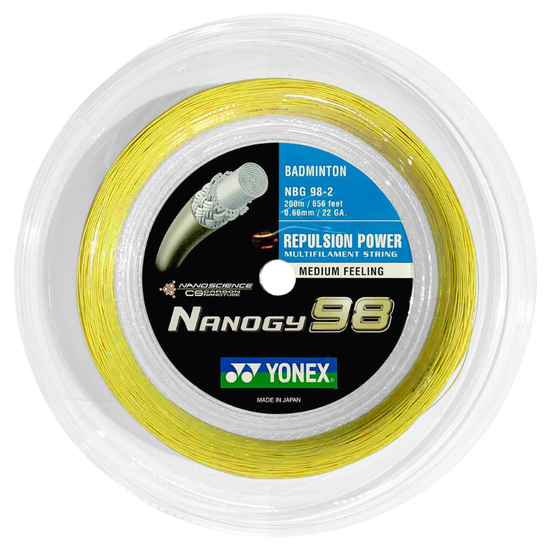 Yonex NANOGY 98 Badminton String - 200m Reel